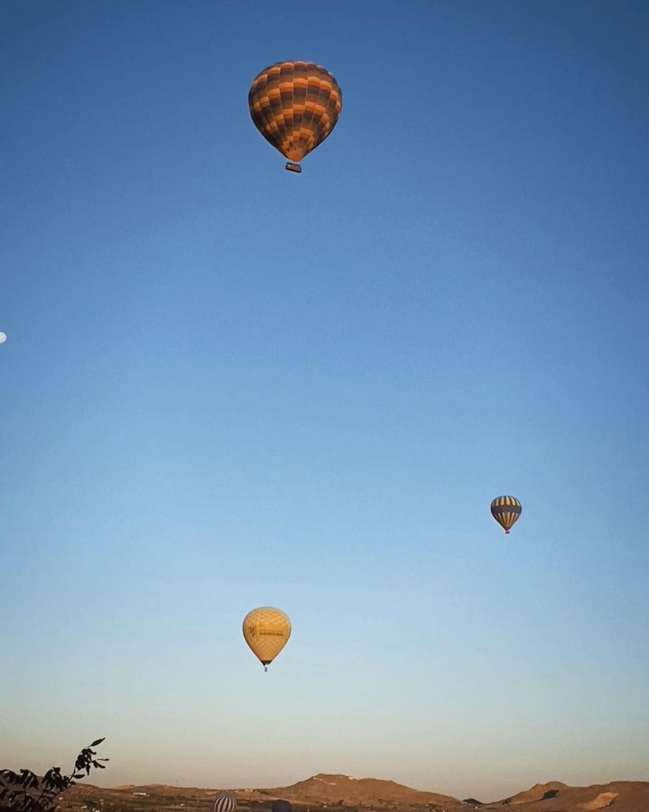 Hot air balloon flight over Marrakech